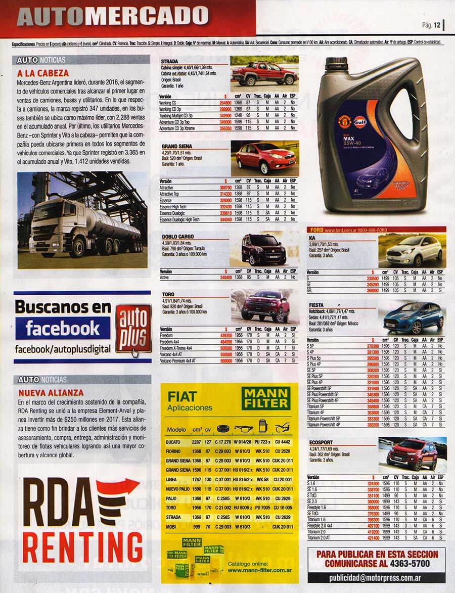 Revista Auto Test - 01/02/2017Revista Auto Test - 01/02/2017